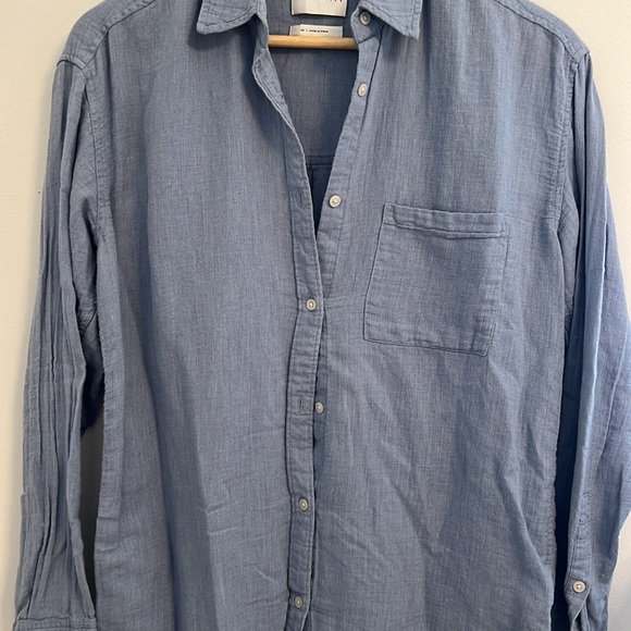 Aritzia/Community Cotton/linen button up - Picture 3 of 6